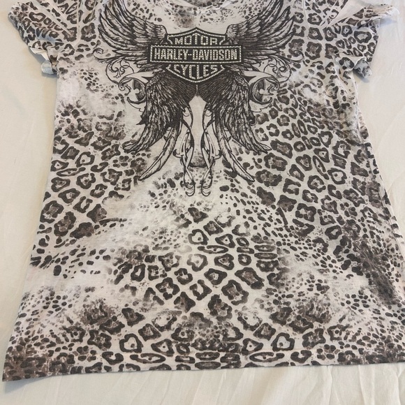 Harley-Davidson Tops - Harley Davidson Bling Women's Xxl in Black And White Thunder Creek Tennessee